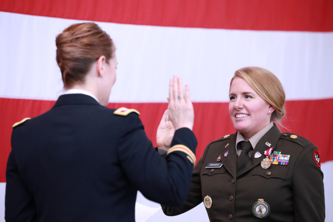 An Enlisted Solider joining the Officer Corps.